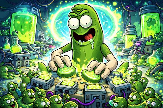 Pickle Rick Clicker - Jabali AI Poster