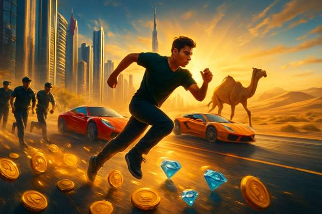 Dubai Rush Run - Jabali AI Poster