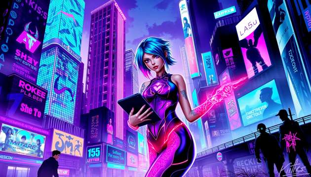 Neon Rogue: Data Reclaim - Jabali AI Poster