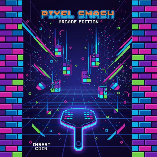 Neon Grid Breaker - Jabali AI Poster