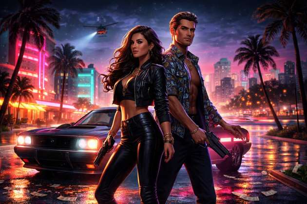 Vice City Reign - Jabali AI Poster
