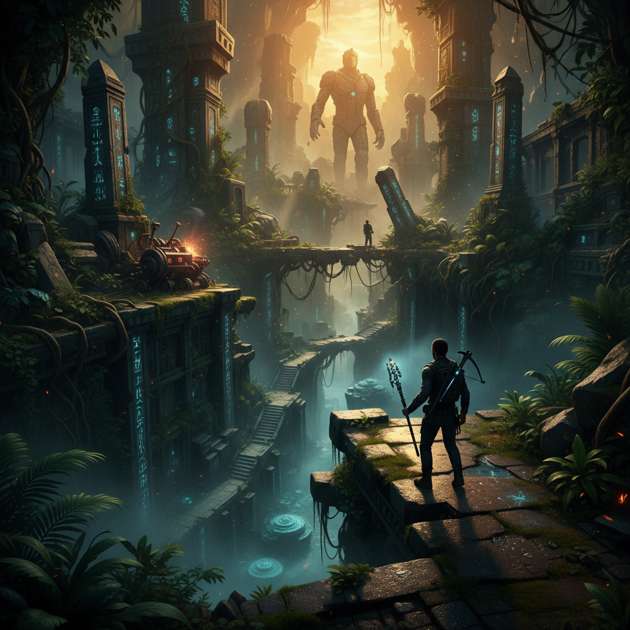 Citadel of the Ancients - Jabali AI Poster