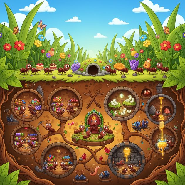 Ant Colony Tycoon - Jabali AI Poster