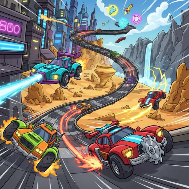 Turbo Rivals: Combat Racers - 3D Racing by Jabali AI