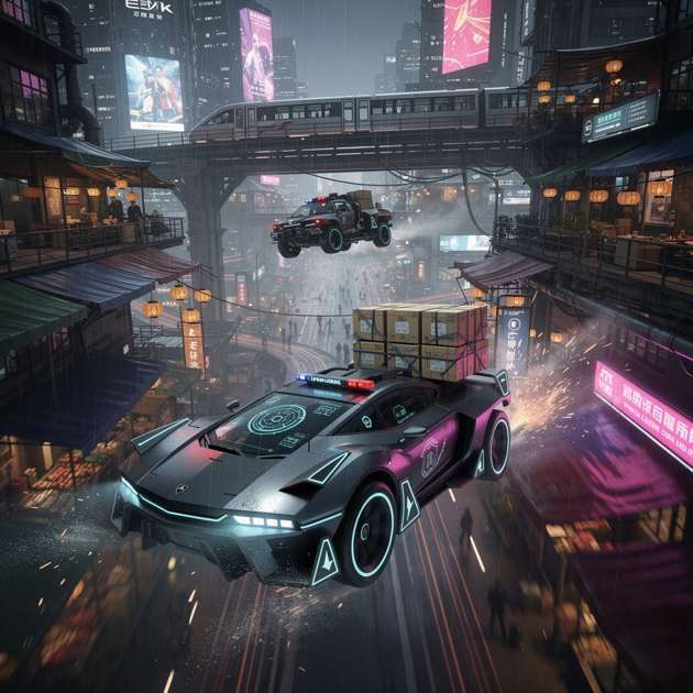 Open City Hover Rush - Jabali AI Poster