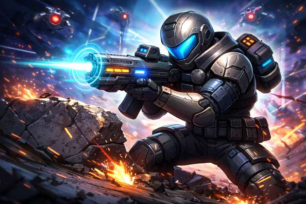 3D Firestorm Frenzy - Jabali AI Poster