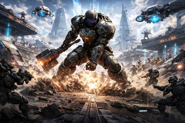 Mega Battleground Mayhem - Jabali AI Poster