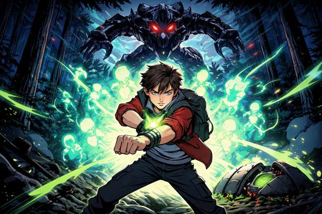 Omnitrix Crash Landing - Jabali AI Poster