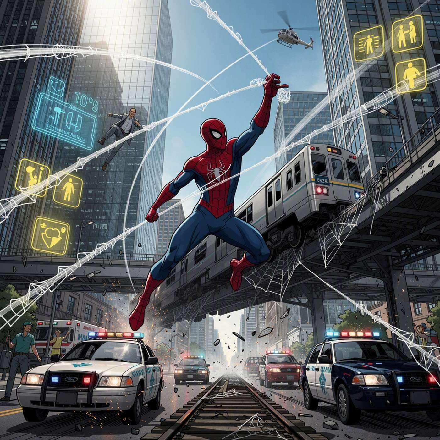 Spider Hero City Rescue game artwork