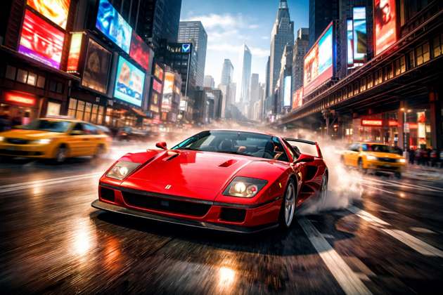 F40 New York Rush - Jabali AI Poster