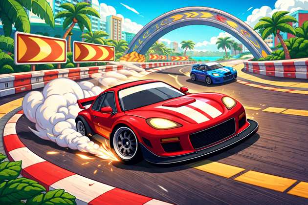 Turbo Drift 2D - Jabali AI Poster