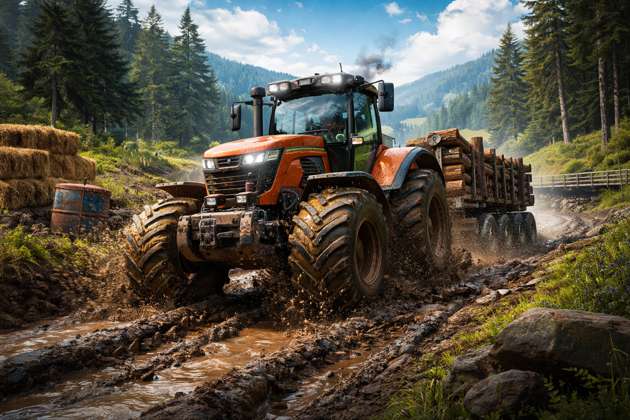 Mud Tractor Mayhem - Jabali AI Poster