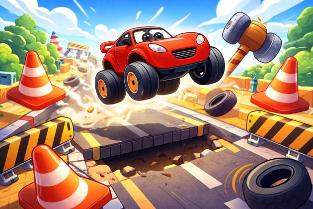 Road Dodge Rush - Jabali AI Poster