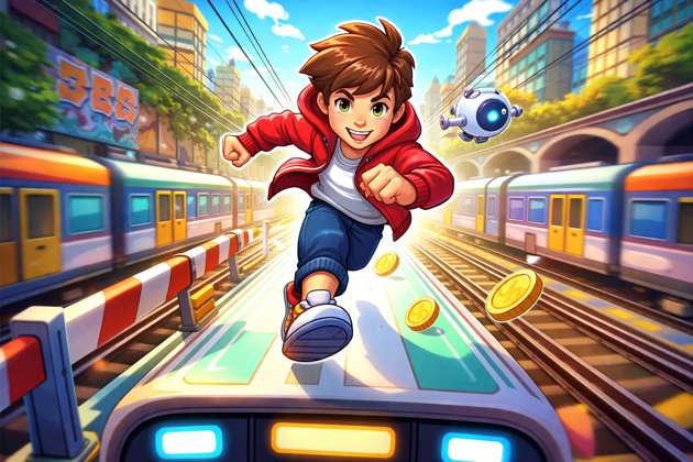 Rail Rush Endless - Jabali AI Poster