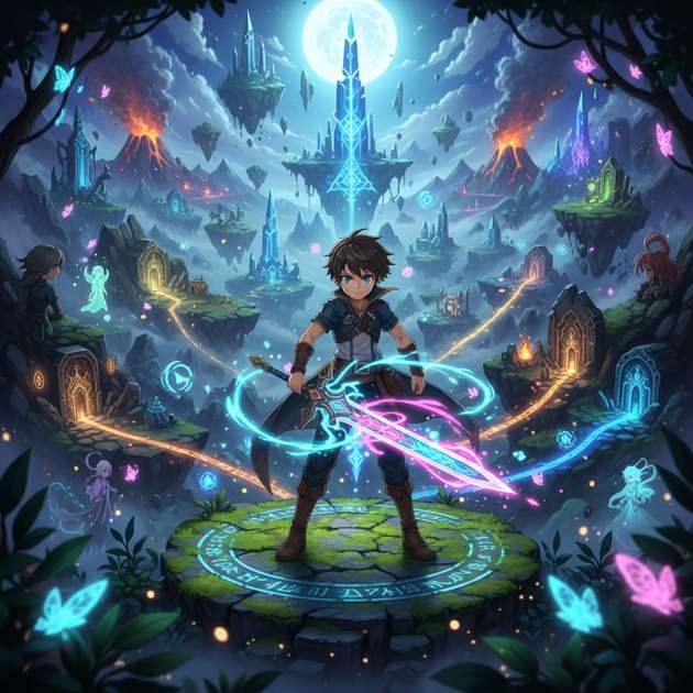 Spellblade Odyssey - Dungeon Crawler RPG by Jabali AI