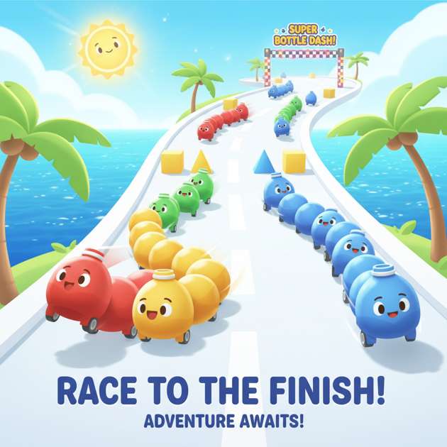 Bottle Dash Racers - 3D Racing by Jabali AI