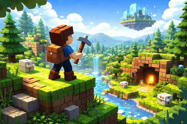 BlockCraft Adventures - Jabali AI Poster
