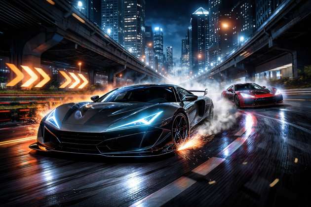 Turbo Track Rush - Jabali AI Poster