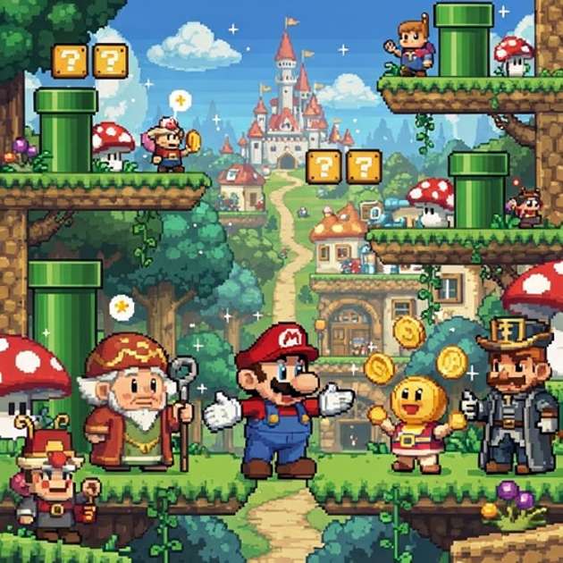 Mushroom Kingdom Tales - Jabali AI Poster