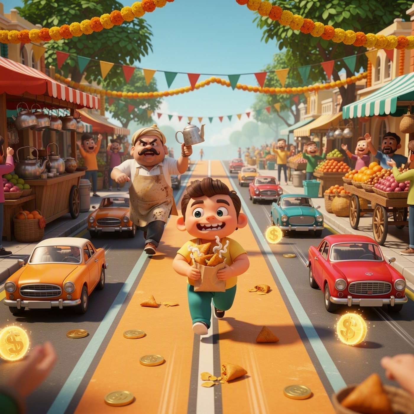 Samosa Runaway game artwork