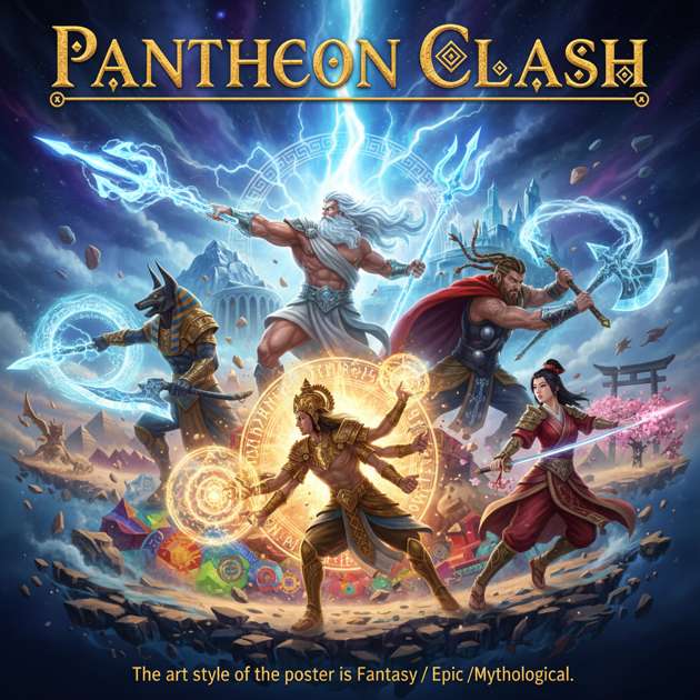Pantheon Clash - Jabali AI Poster