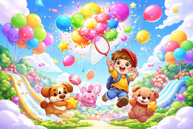 Pop Balloon Pals - Jabali AI Poster