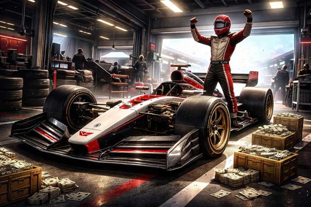 F1 Winner Garage Rush - Jabali AI Poster