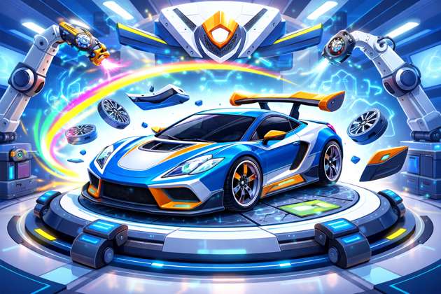 3D Car Designer Drive Lab - Jabali AI Poster