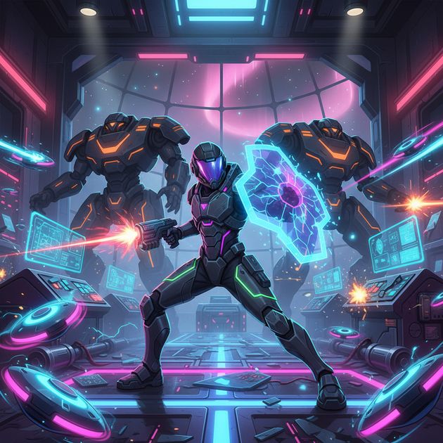 Neon Bastion Protocol - Jabali AI Poster