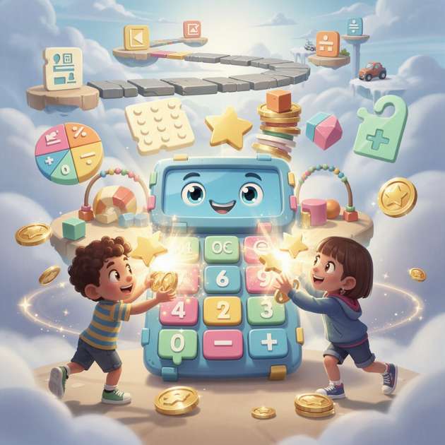Math Puzzle Kids - Jabali AI Poster
