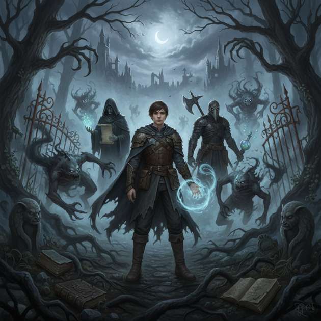 Grimoire of the Forsaken - Jabali AI Poster