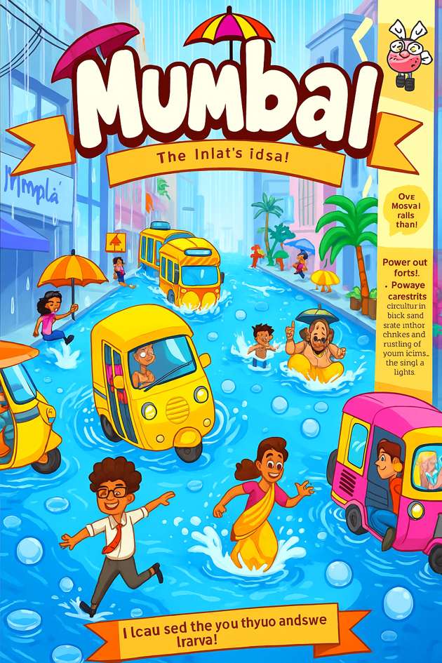 Monsoon Madness: Mumbai Dash - Jabali AI Poster
