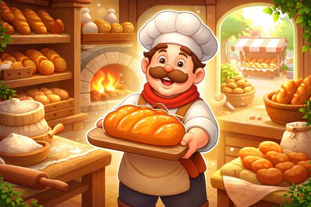 Bread & Butter Bakery Simulator - Jabali AI Poster