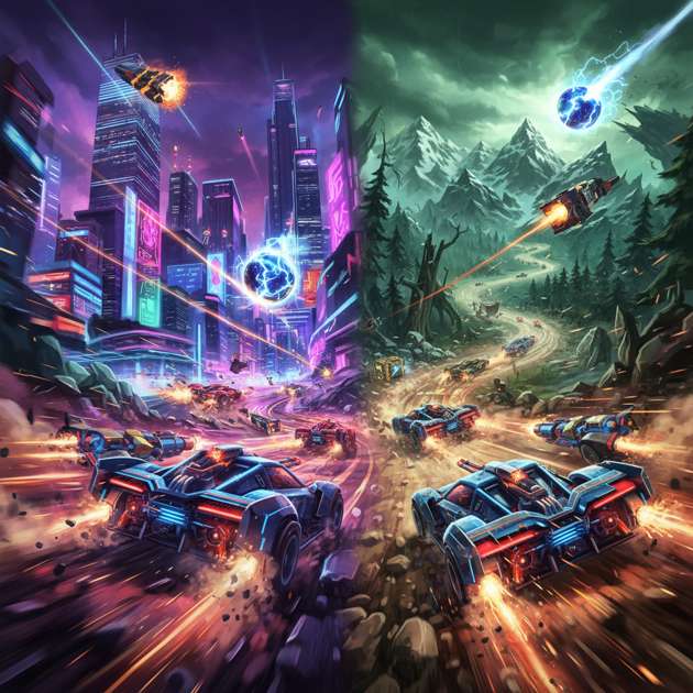 Neon Rivals: Turbo Combat - 3D Racing by Jabali AI