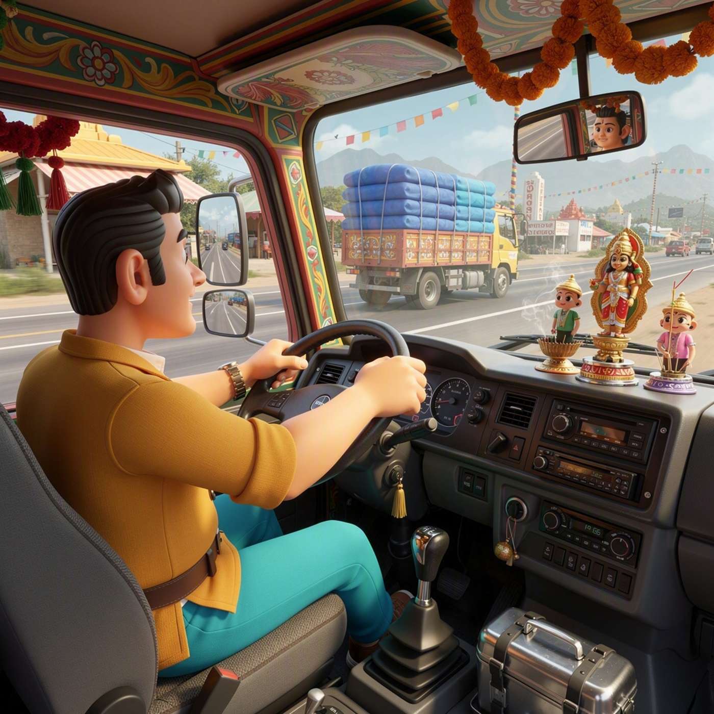All India Gearshift Truck Driver game artwork