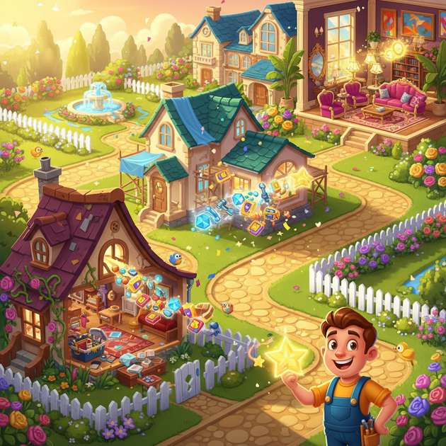 Cozy Match Makeover - Jabali AI Poster