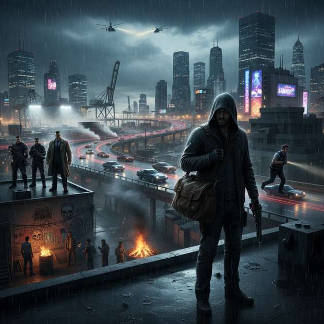City of Vice - Jabali AI Poster
