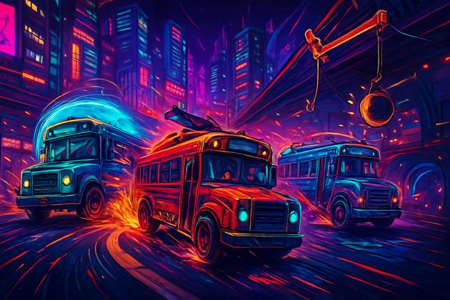 Turbo Bus Rumble - Jabali AI Poster