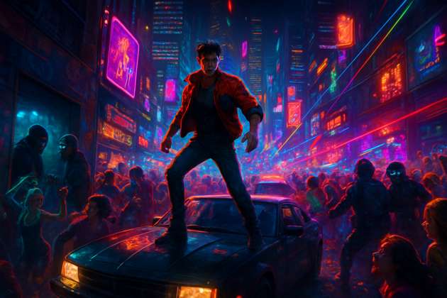 Neon Heat Festival - Jabali AI Poster