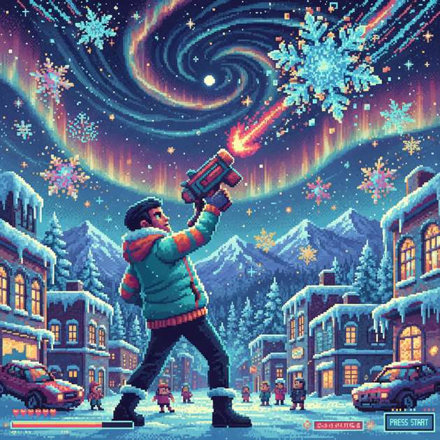 Crystalline Nightfall - Jabali AI Poster