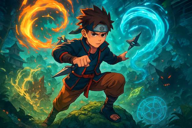 Ninja Arena: Elemental Quest - Jabali AI Poster