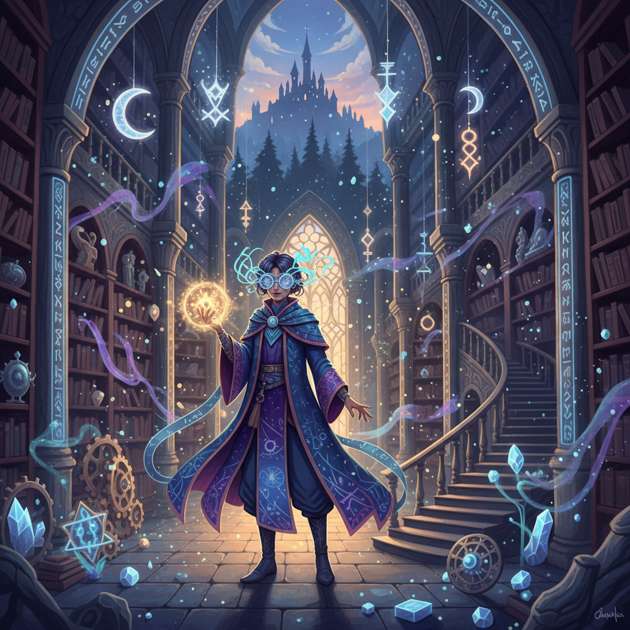 Celestial Library Awakening - Adventure RPG by Jabali AI
