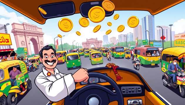 Taxi Rush: India Streets - Jabali AI Poster