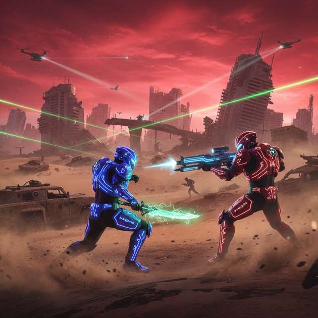 Red Sand Ruins - Jabali AI Poster