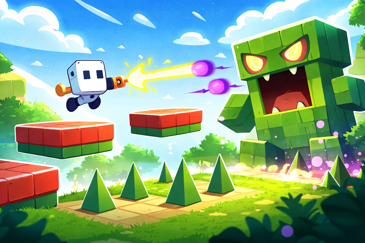 Boss Battle Platform Rush - Instant game by Jabali AI