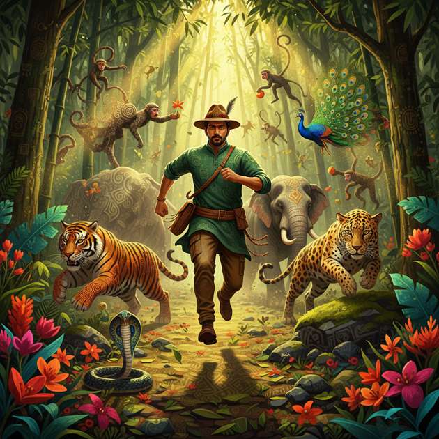 Legends Beneath the Canopy - Jabali AI Poster