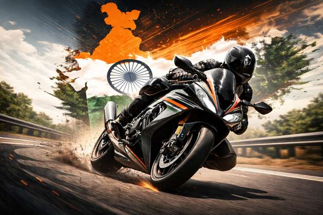 Indian Bike Ride - Jabali AI Poster