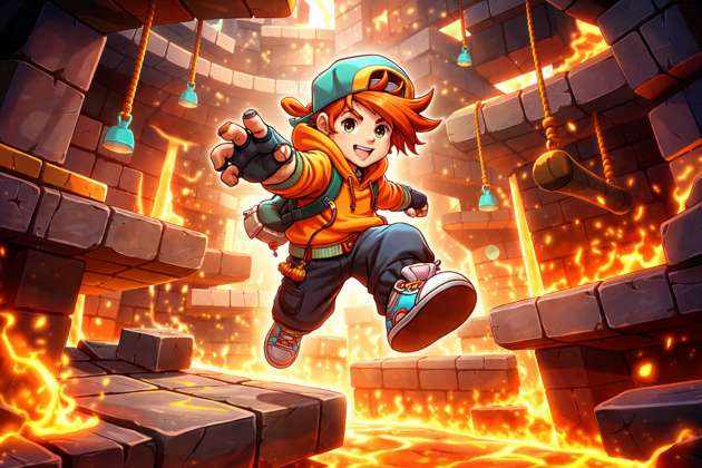 Lava Leap Labyrinth - Jabali AI Poster