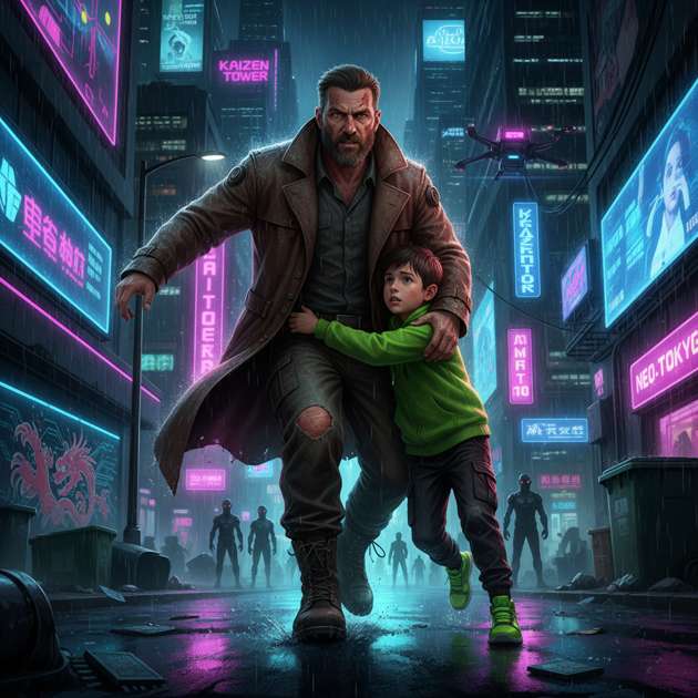Nightfall Run - Jabali AI Poster