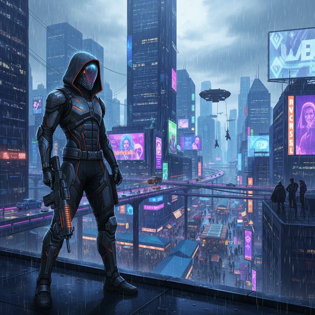 Neon Faultlines - Jabali AI Poster